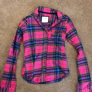 Abercrombie plaid button up-never worn